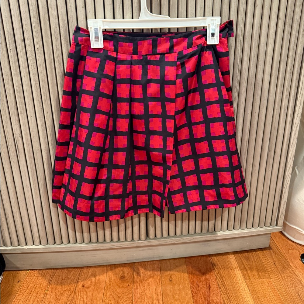 Marc By Marc Jacobs pink and Black silk Patterned Skirt